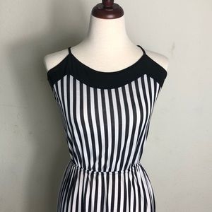 Black and white maxi dress